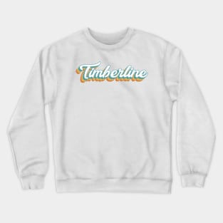 Timberline Lodge Oregon Retro Lettering Crewneck Sweatshirt